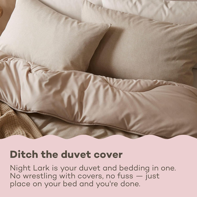 Coverless Duvet and Pillowcase Set Soft Weave Collection