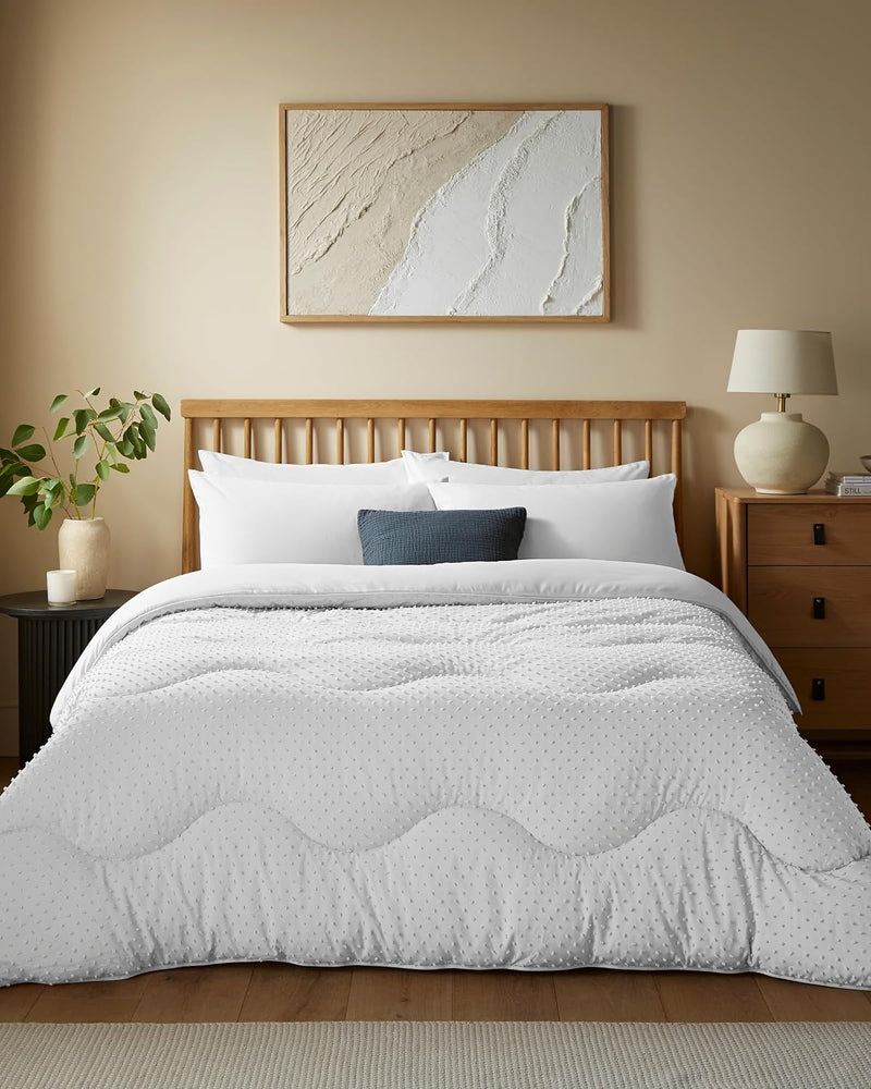 Coverless Duvet and Pillowcase Set Tufted Dots Collection