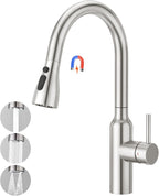 High Arc Kitchen Sink Mixer Tap with Pull
