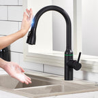 High Arc Kitchen Sink Mixer Tap with Pull