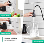 High Arc Kitchen Sink Mixer Tap with Pull