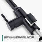 High Arc Kitchen Sink Mixer Tap with Pull