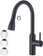 High Arc Kitchen Sink Mixer Tap with Pull