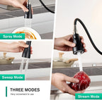 High Arc Kitchen Sink Mixer Tap with Pull