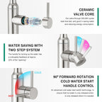 High Arc Kitchen Sink Mixer Tap with Pull