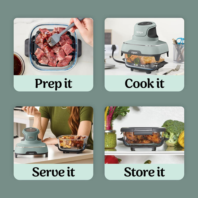 3.8L 4-In-1 Glass Air Fryer Stone