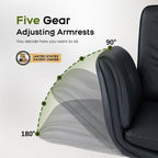 Criss Cross Chair with Arms and Wheels PU