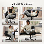 Criss Cross Chair with Arms and Wheels PU