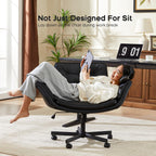 Criss Cross Chair with Arms and Wheels PU