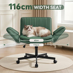 Criss Cross Legged Office Chair Vanity Swivel Desk