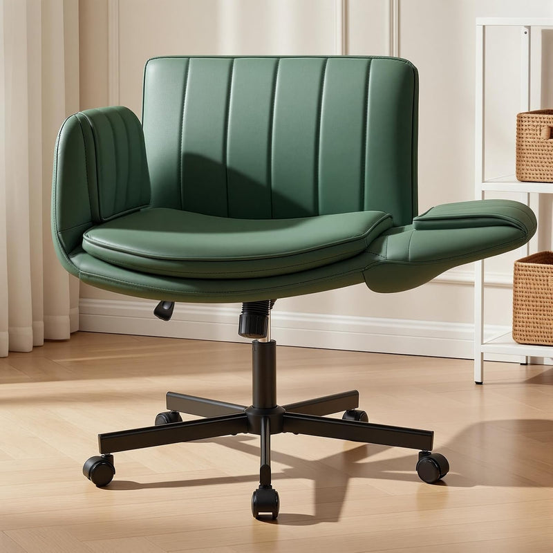 Criss Cross Legged Office Chair Vanity Swivel Desk