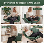 Criss Cross Legged Office Chair Vanity Swivel Desk