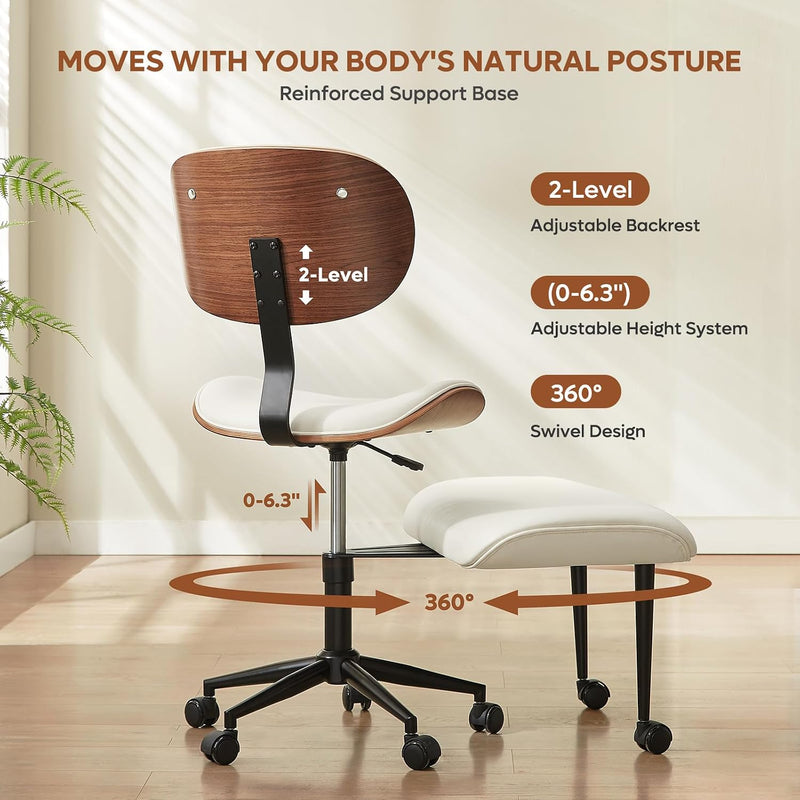 Cross Legged Office Chair Criss with Adjustable Arms