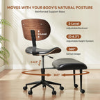 Cross Legged Office Chair Criss with Adjustable Arms