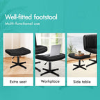 Cross Legged Office Chair Wide Seat Armless Desk