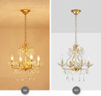 Crystal 5-Light Candle Chandelier Pendant Flushmount Ceiling