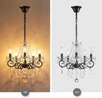 Crystal 5-Light Candle Chandelier Pendant Flushmount Ceiling