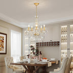 Crystal 5-Light Candle Chandelier Pendant Flushmount Ceiling
