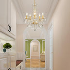Crystal 5-Light Candle Chandelier Pendant Flushmount Ceiling