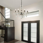 Crystal 5-Light Candle Chandelier Pendant Flushmount Ceiling