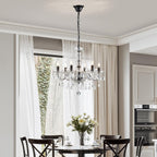 Crystal 5-Light Candle Chandelier Pendant Flushmount Ceiling