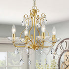 Gold, 4 Lights, H 14" X W 16"