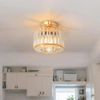 Crystal Ceiling Lights 3-Light Modern LED Chandeliers Fitting
