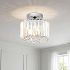 Crystal Ceiling Lights 3-Light Modern LED Chandeliers Fitting