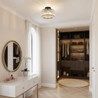 Crystal Ceiling Lights 3-Light Modern LED Chandeliers Fitting