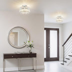 Crystal Ceiling Lights 3-Light Modern LED Chandeliers Fitting