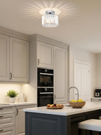 Crystal Ceiling Lights 3-Light Modern LED Chandeliers Fitting