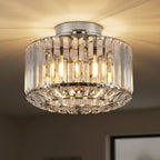Crystal Ceiling Lights 3-Light Modern LED Chandeliers Fitting