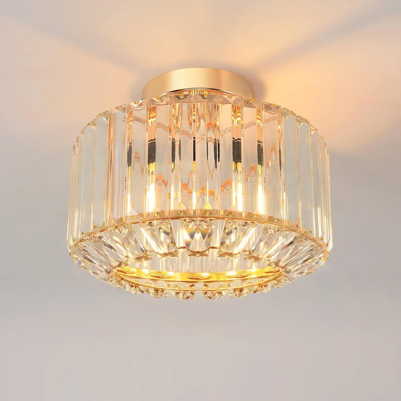 Crystal Ceiling Lights 3-Light Modern LED Chandeliers Fitting