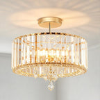 Crystal Ceiling Lights 3-Light Modern LED Chandeliers Fitting
