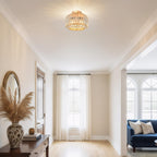 Crystal Ceiling Lights 3-Light Modern LED Chandeliers Fitting