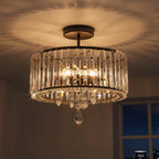 Crystal Ceiling Lights 3-Light Modern LED Chandeliers Fitting