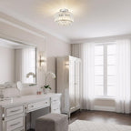 Crystal Ceiling Lights 3-Light Modern LED Chandeliers Fitting