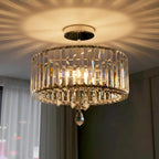 Crystal Ceiling Lights 3-Light Modern LED Chandeliers Fitting
