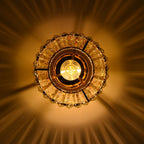 Crystal Ceiling Lights 3-Light Modern LED Chandeliers Fitting