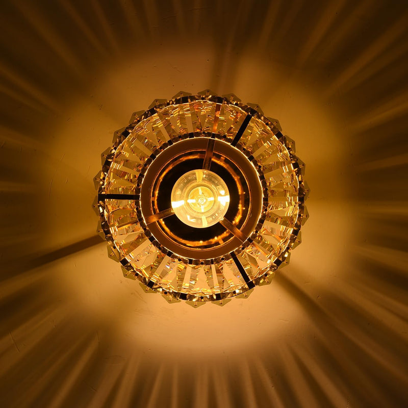Crystal Ceiling Lights 3-Light Modern LED Chandeliers Fitting