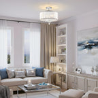 Crystal Ceiling Lights 3-Light Modern LED Chandeliers Fitting
