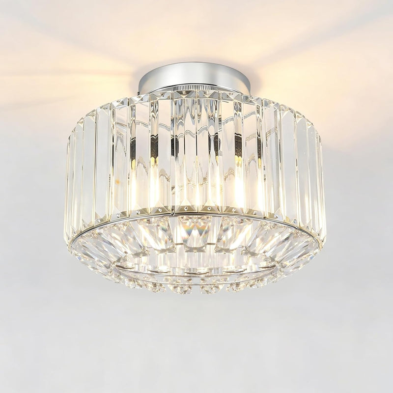 Crystal Ceiling Lights 3-Light Modern LED Chandeliers Fitting