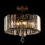 Crystal Ceiling Lights 3-Light Modern LED Chandeliers Fitting