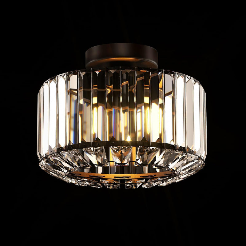 Crystal Ceiling Lights 3-Light Modern LED Chandeliers Fitting