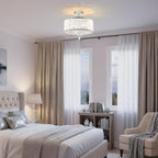 Crystal Ceiling Lights 3-Light Modern LED Chandeliers Fitting