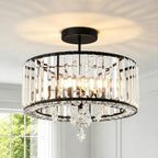 Crystal Ceiling Lights 3-Light Modern LED Chandeliers Fitting