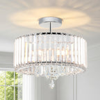 Crystal Ceiling Lights 3-Light Modern LED Chandeliers Fitting
