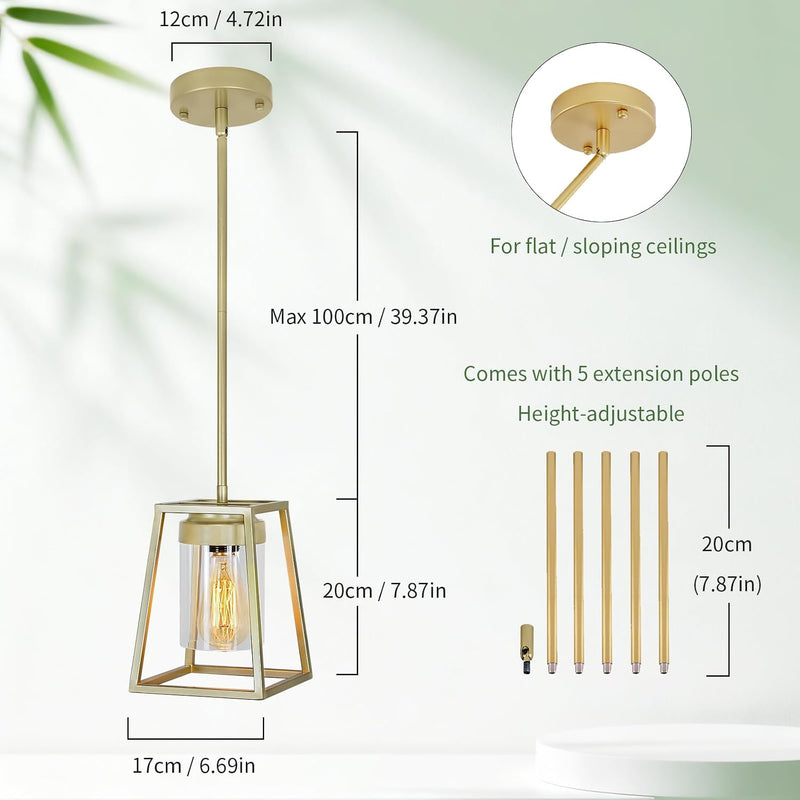 Crystal Ceiling Lights 4-Light E14 Modern Chandelier Semi