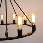Crystal Ceiling Lights 4-Light E14 Modern Chandelier Semi
