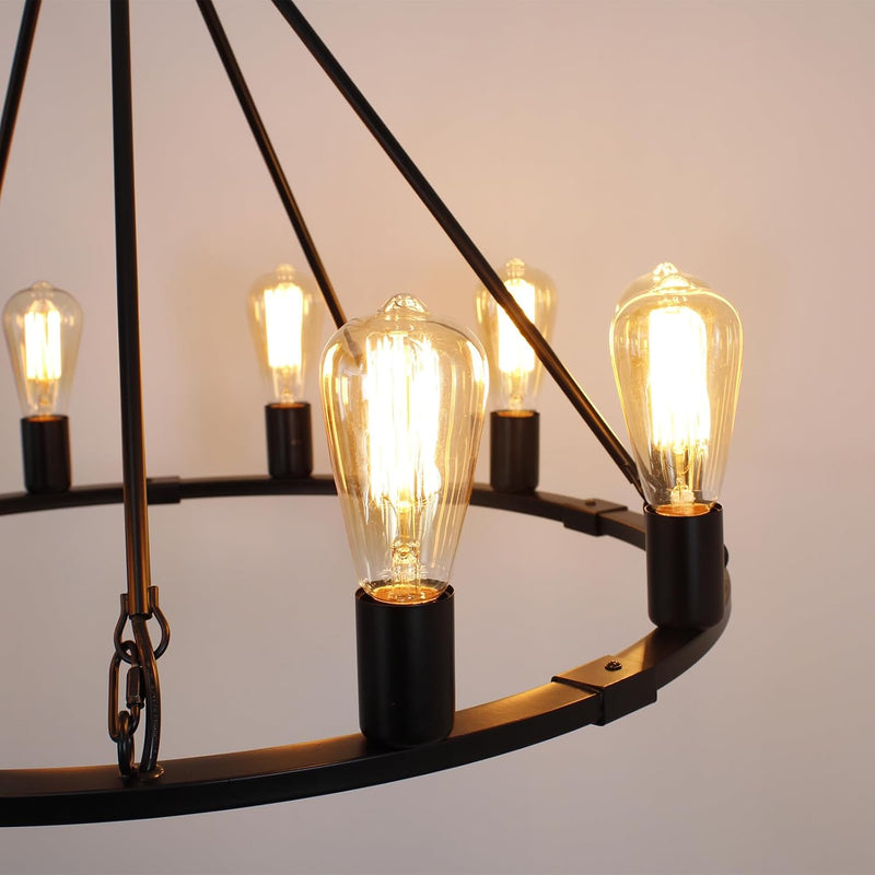 Crystal Ceiling Lights 4-Light E14 Modern Chandelier Semi